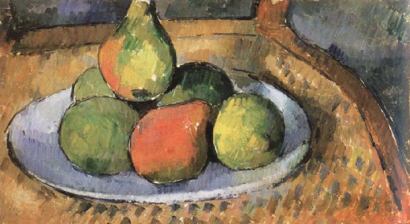 Paul Cezanne pears on a chair Norge oil painting art